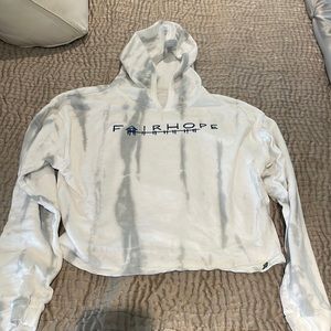 FAIRHOPE, ALABAMA tie-dyed cropped hoodie, sweatshirt.